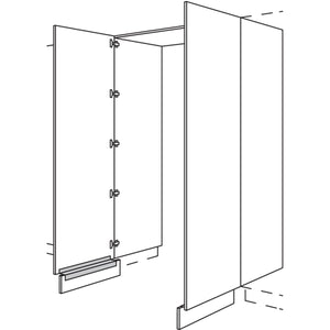 nobilia XL-Hochschrank-Durchgangstuer HWDTF100-2X 56619