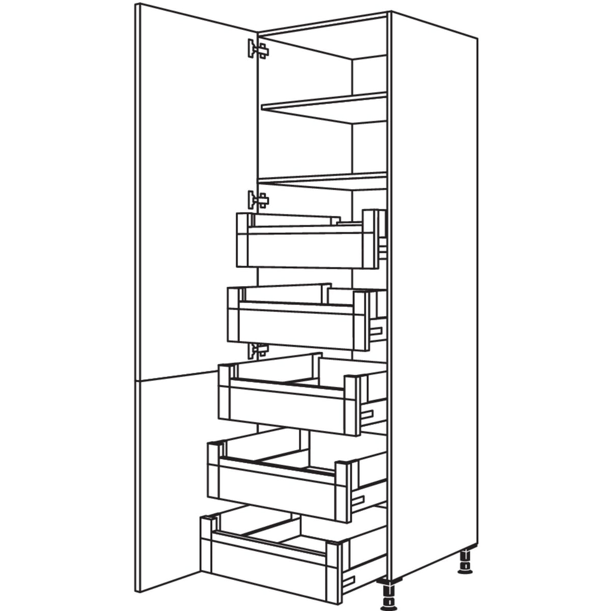 Nobilia XL-Hochschrank HDI40-3X 50247