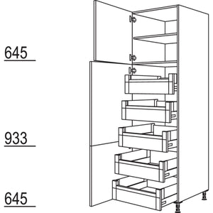 Nobilia XL-Hochschrank HI60-3X 50246