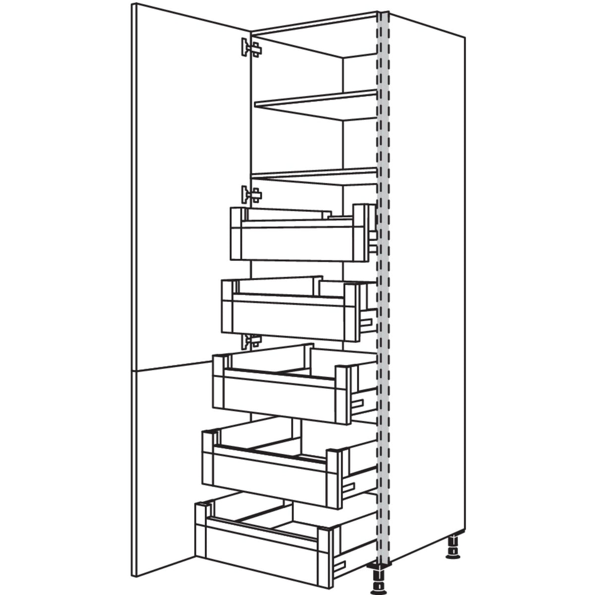 Nobilia XL-Hochschrank NHSI40-3X 56918