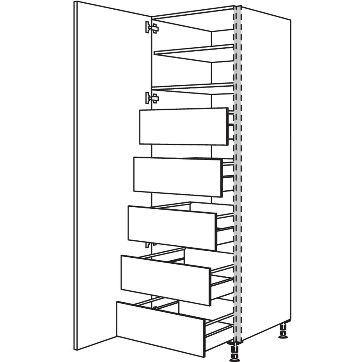 nobilia XL-Hochschrank NHSIF60-1X 34956
