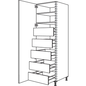 nobilia XL-Hochschrank NHSIF50-2X 45955