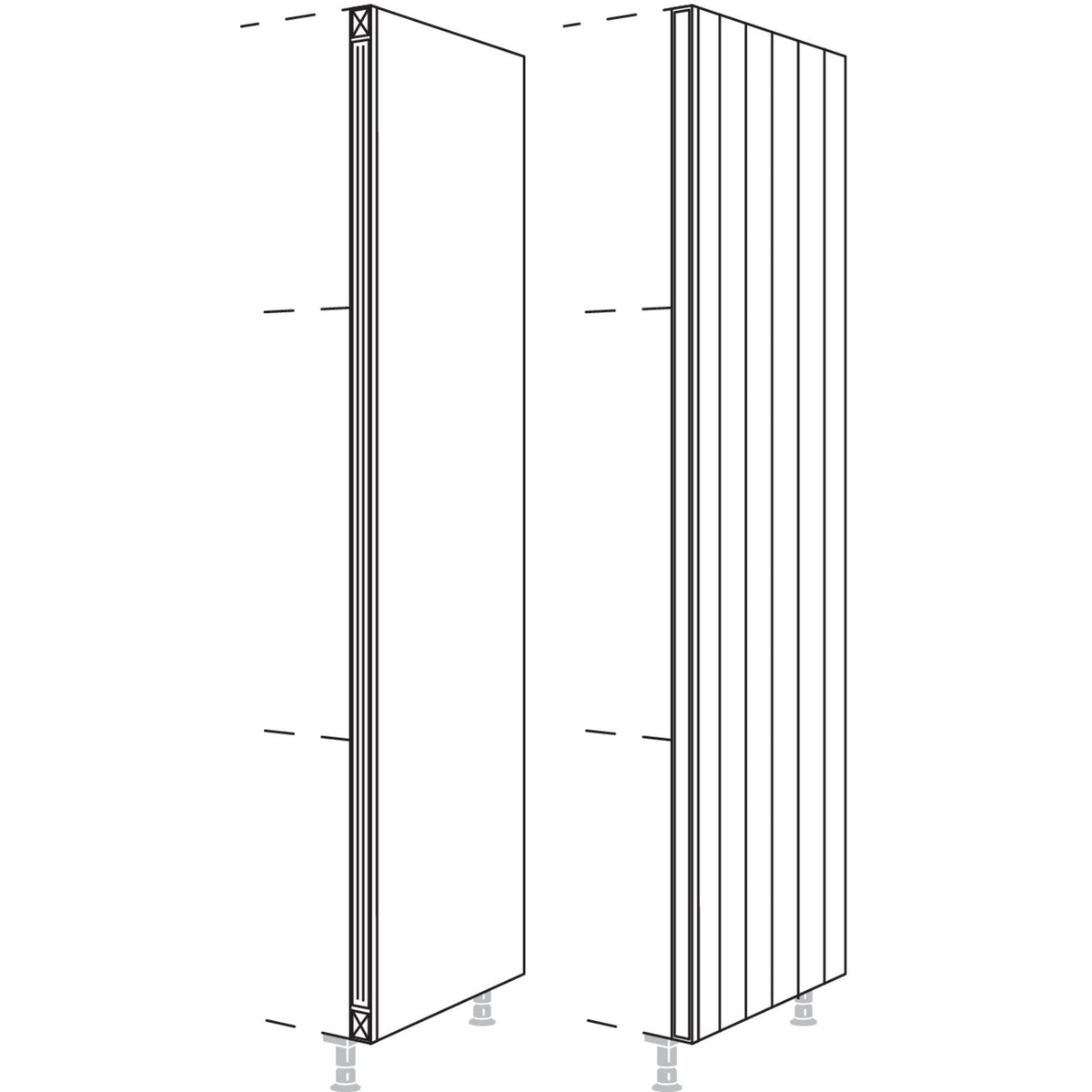 Nobilia XL-Hochschrank-Pilaster fuer Hochschraenke- Hoehe 3X HPIH-3X 55718