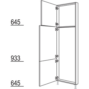 Nobilia XL-Hochschrank-Rahmenteil HRT60-3X 55860