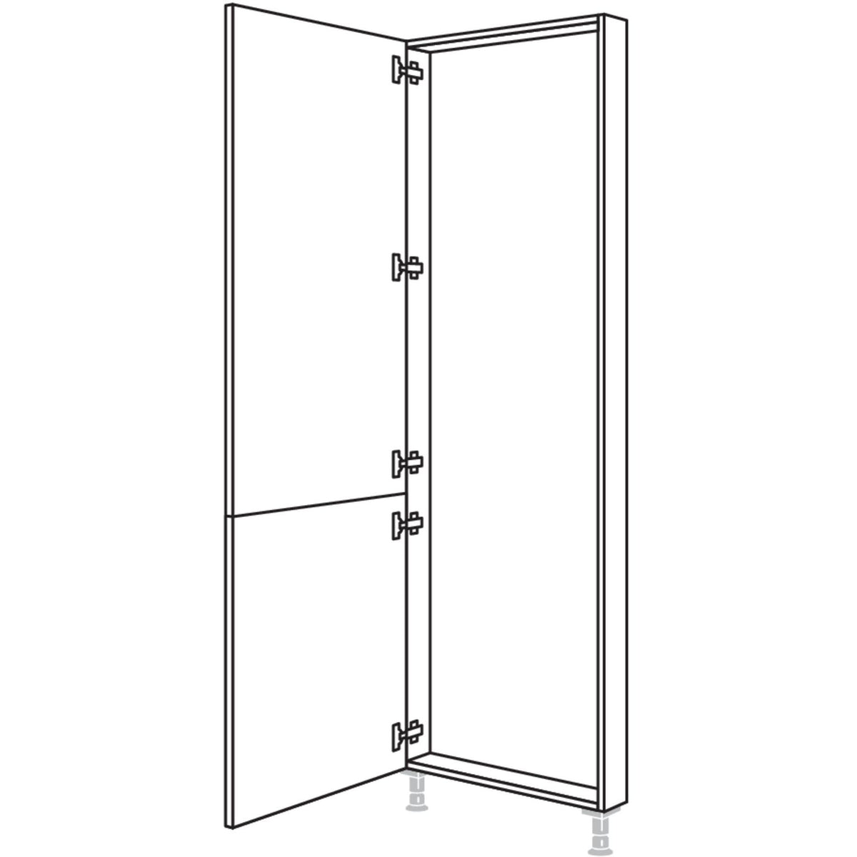 Nobilia XL-Hochschrank-Rahmenteil HRTD60-1X 32860