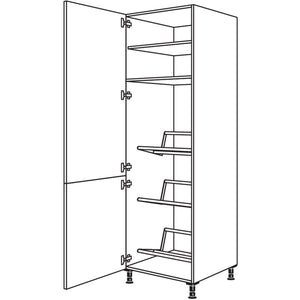 Nobilia XL-Hochschrank fuer Getraenkekisten HDGTK60-2X 44277