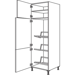 Nobilia XL-Hochschrank fuer Getraenkekisten HGTK60-1X 34276