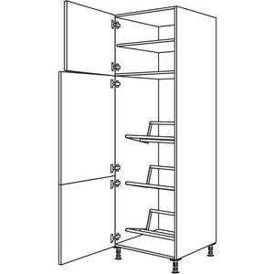 Nobilia XL-Hochschrank fuer Getraenkekisten HGTK60-2X 44276