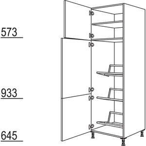 Nobilia XL-Hochschrank fuer Getraenkekisten HGTK60-2X 44276