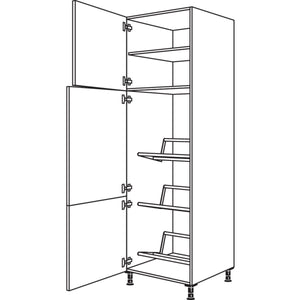 Nobilia XL-Hochschrank fuer Getraenkekisten HGTK60-3X 53276