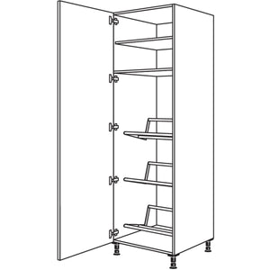 nobilia XL-Hochschrank fuer Getraenkekisten HGTKF60-2X 40273