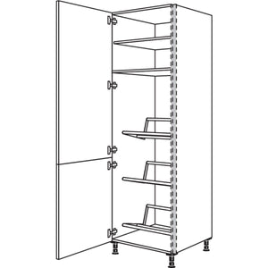 Nobilia XL-Hochschrank fuer Getraenkekisten NHSGTK60-2X 45996