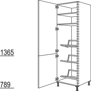 Nobilia XL-Hochschrank fuer Getraenkekisten NHSGTK60-2X 45996