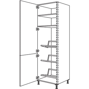 Nobilia XL-Hochschrank fuer Getraenkekisten NHSGTK60-3X 56996