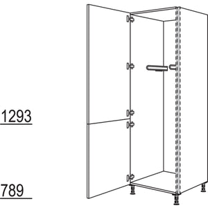 Nobilia XL-Hochschrank mit Multifunktionshalterung Laundry-Area NHSMF60-1X 34914