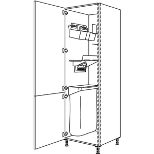 Nobilia XL-Hochschrank mit Multifunktionshalterung Laundry-Area NHSOS50-3X 56915