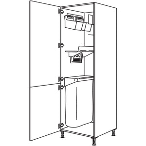 Nobilia XL-Hochschrank mit Ordnungssystem Laundry-Area HDOS60-1X 32242