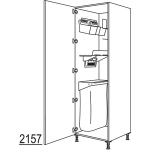 nobilia XL-Hochschrank mit Ordnungssystem Laundry-Area HOSF50-2X 40267