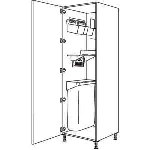 nobilia XL-Hochschrank mit Ordnungssystem Laundry-Area HOSF50-2X 40267