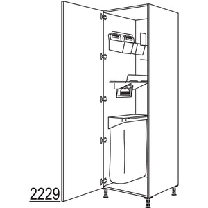 nobilia XL-Hochschrank mit Ordnungssystem Laundry-Area HOSF60-3X 51258