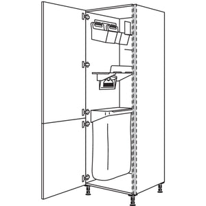 Nobilia XL-Hochschrank mit Ordnungssystem Laundry-Area NHSOS60-1X 34916