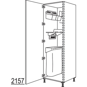 nobilia XL-Hochschrank mit Ordnungssystem Laundry-Area NHSOSF50-2X 45948