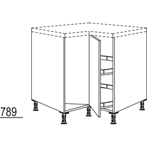 Nobilia XL-Karussell-Eckschrank UEDK80-X 37092