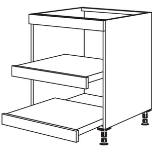 Nobilia XL-Kochstellenschrank Landhaus mit Tablarauszuegen KATAL60-X 35766