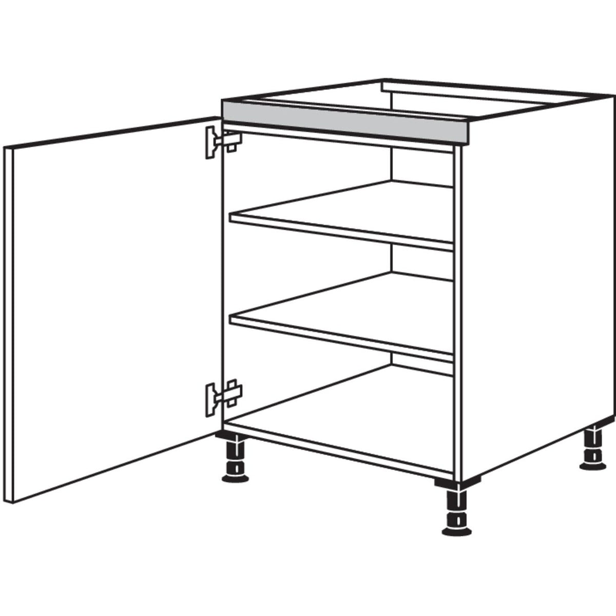 Nobilia XL-Kochstellenschrank NK60-X 56066