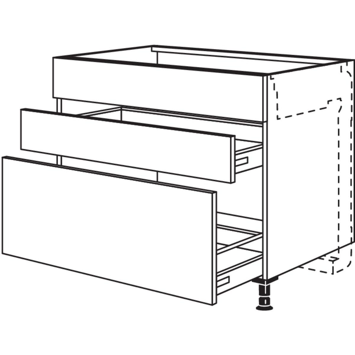Nobilia XL-Kochstellenschrank fuer Kochfeldabzug KDMSA80-X 44348