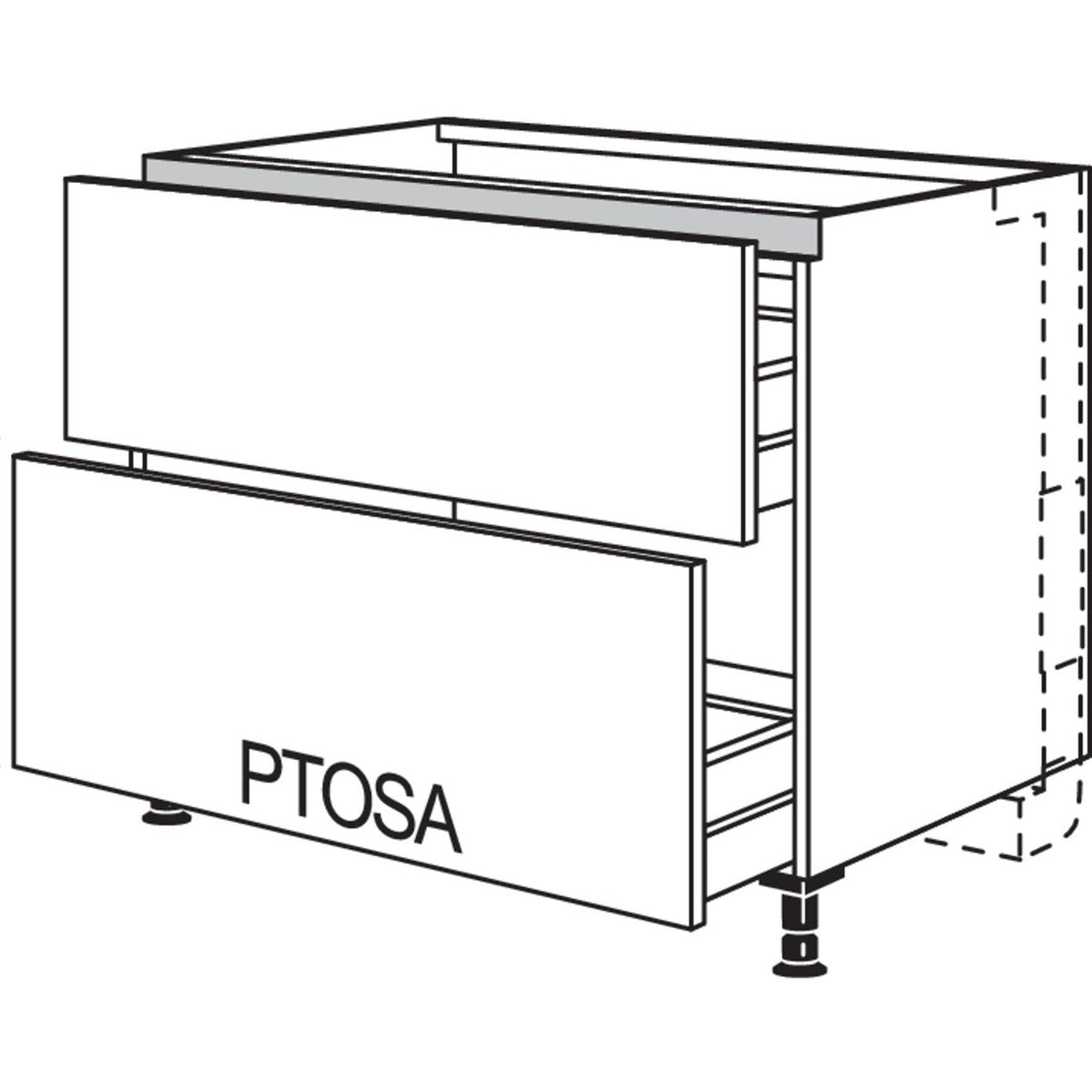 nobilia XL-Kochstellenschrank fuer Panorama-Kochfeldabzug mit vertikalem Motor LKMP2A90-X 58320