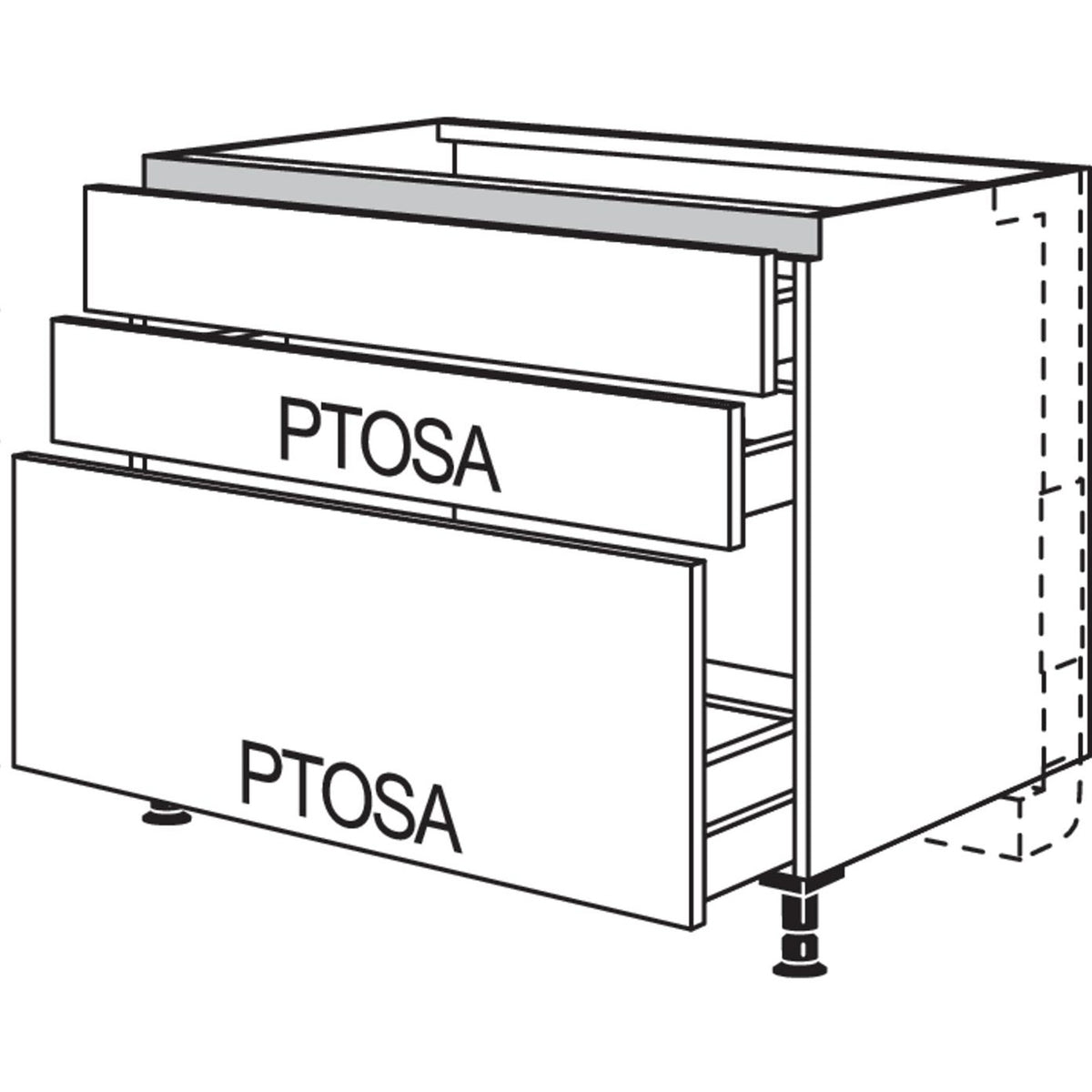 nobilia XL-Kochstellenschrank fuer Panorama-Kochfeldabzug mit vertikalem Motor LKMP2SA90-X 58315