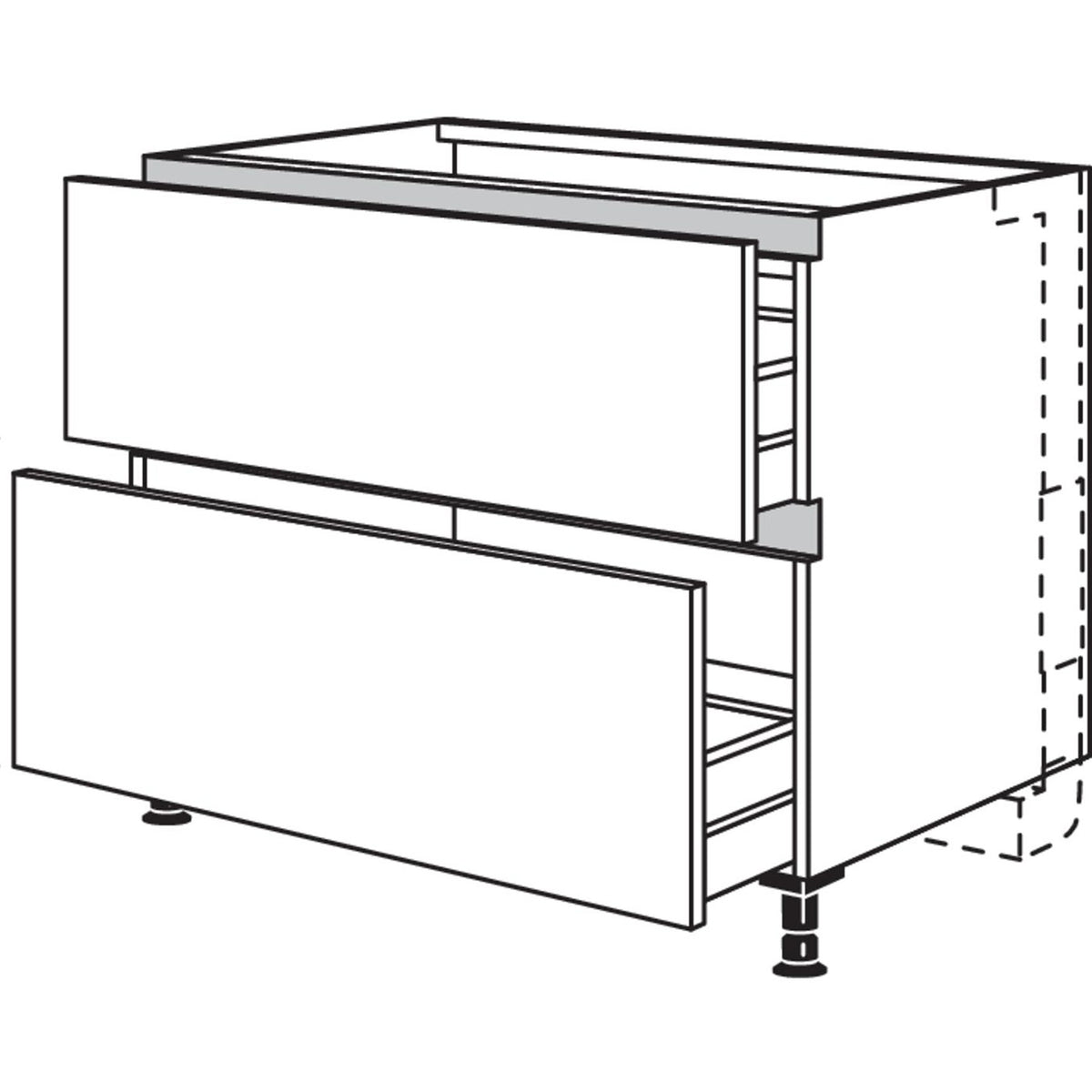 nobilia XL-Kochstellenschrank fuer Panorama-Kochfeldabzug mit vertikalem Motor NKMP2A90-X 58329