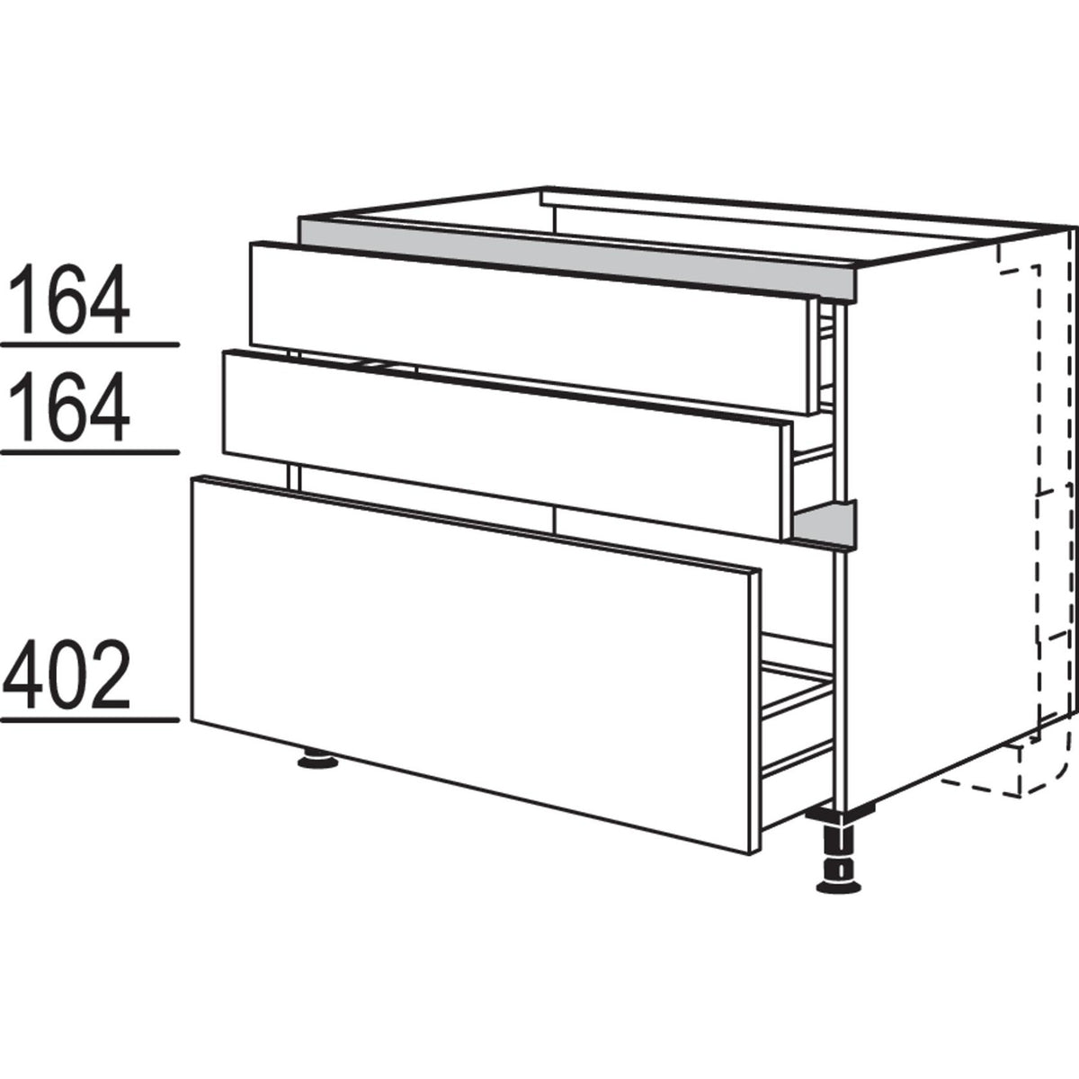 nobilia XL-Kochstellenschrank fuer Panorama-Kochfeldabzug mit vertikalem Motor NKMP2SA90-X 58326