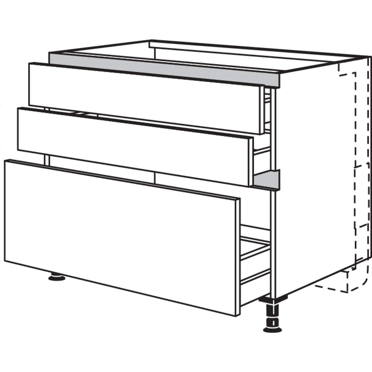 nobilia XL-Kochstellenschrank fuer Panorama-Kochfeldabzug mit vertikalem Motor NKMP2SA90-X 58326