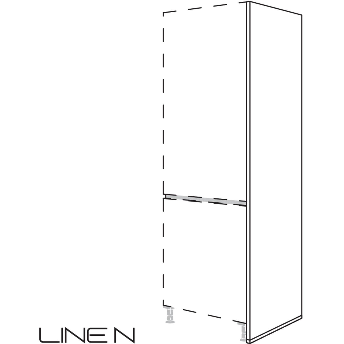 Nobilia XL-LINE N-Abschlusswange NHWA25-1X 25330
