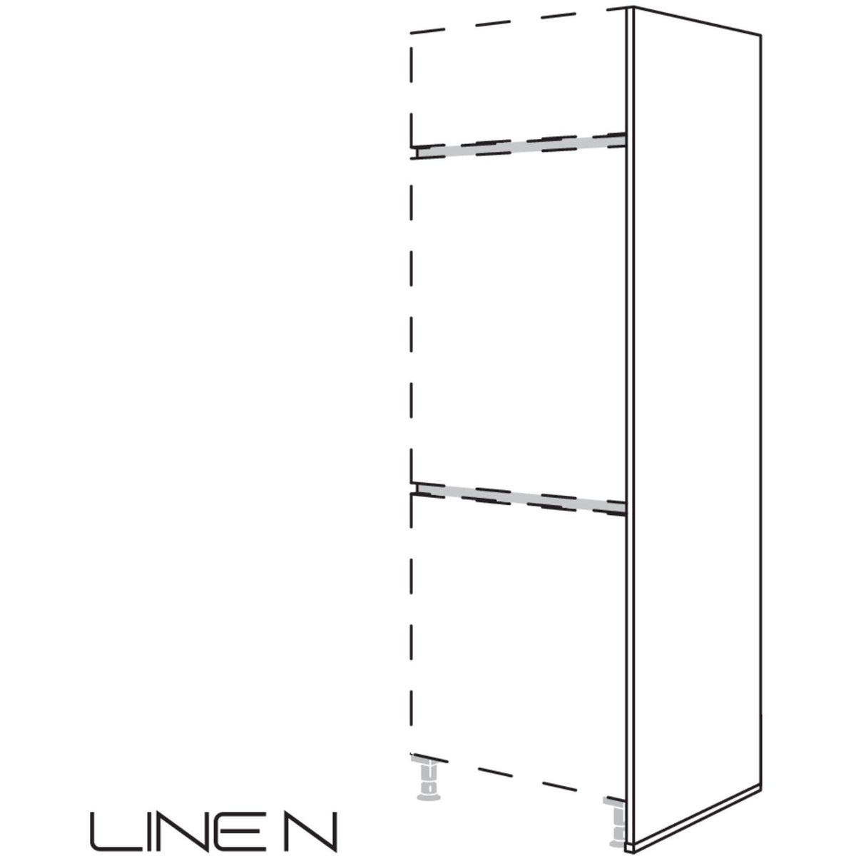 Nobilia XL-LINE N-Abschlusswange NHWA16-3 16823
