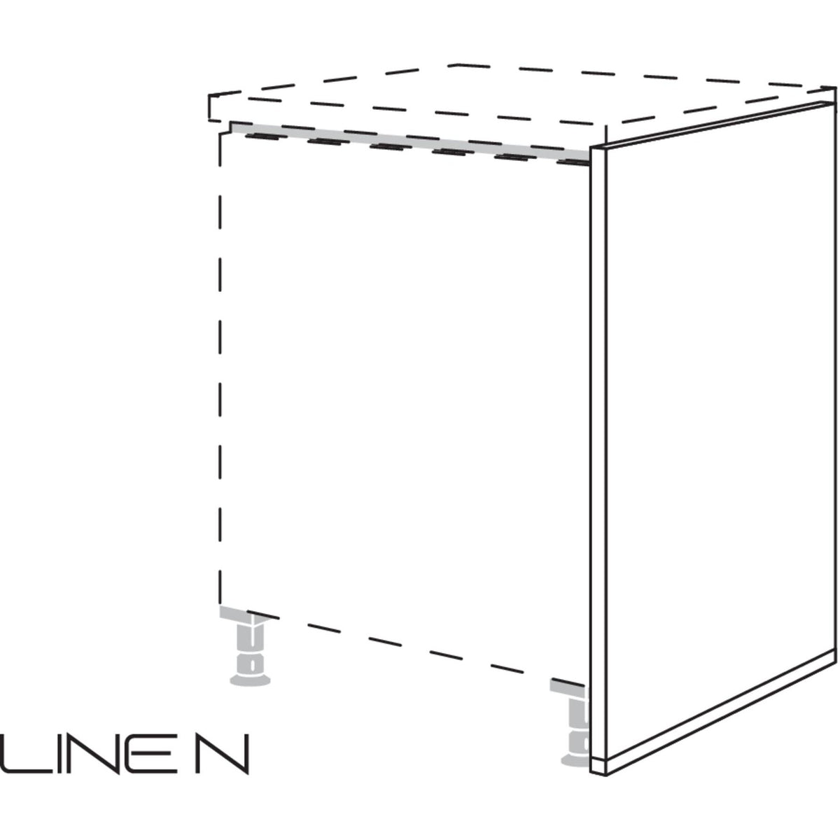 Nobilia XL-LINE N-Abschlusswange NUWA16-X 16852