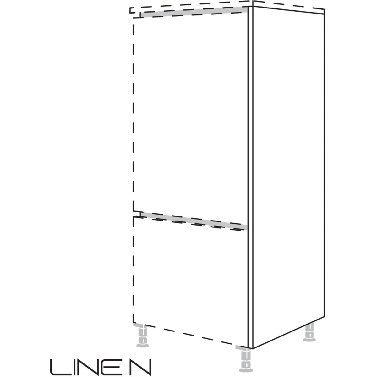 Nobilia XL-LINE N-Abschlusswange in Korpushoehe NHWK25-X 25858