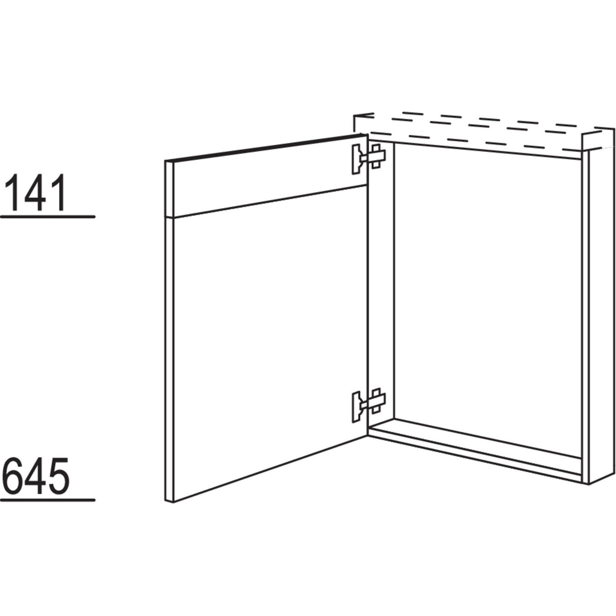 Nobilia XL-Rahmenteil URT30-X 33168