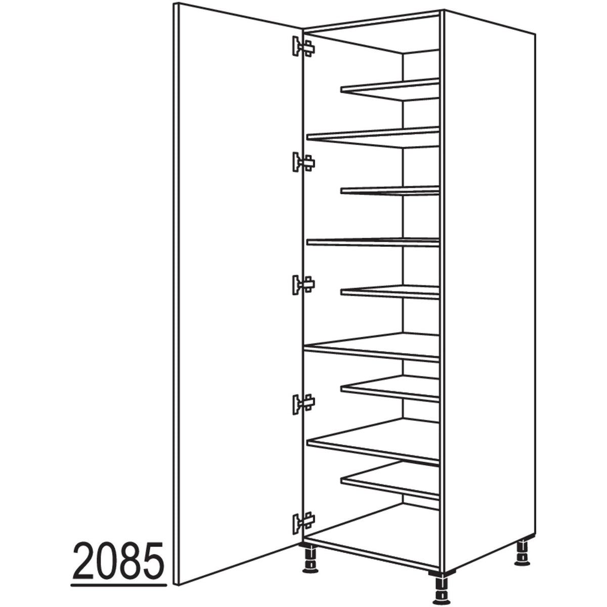 nobilia XL-Schuhschrank HWSF60-1X 32237