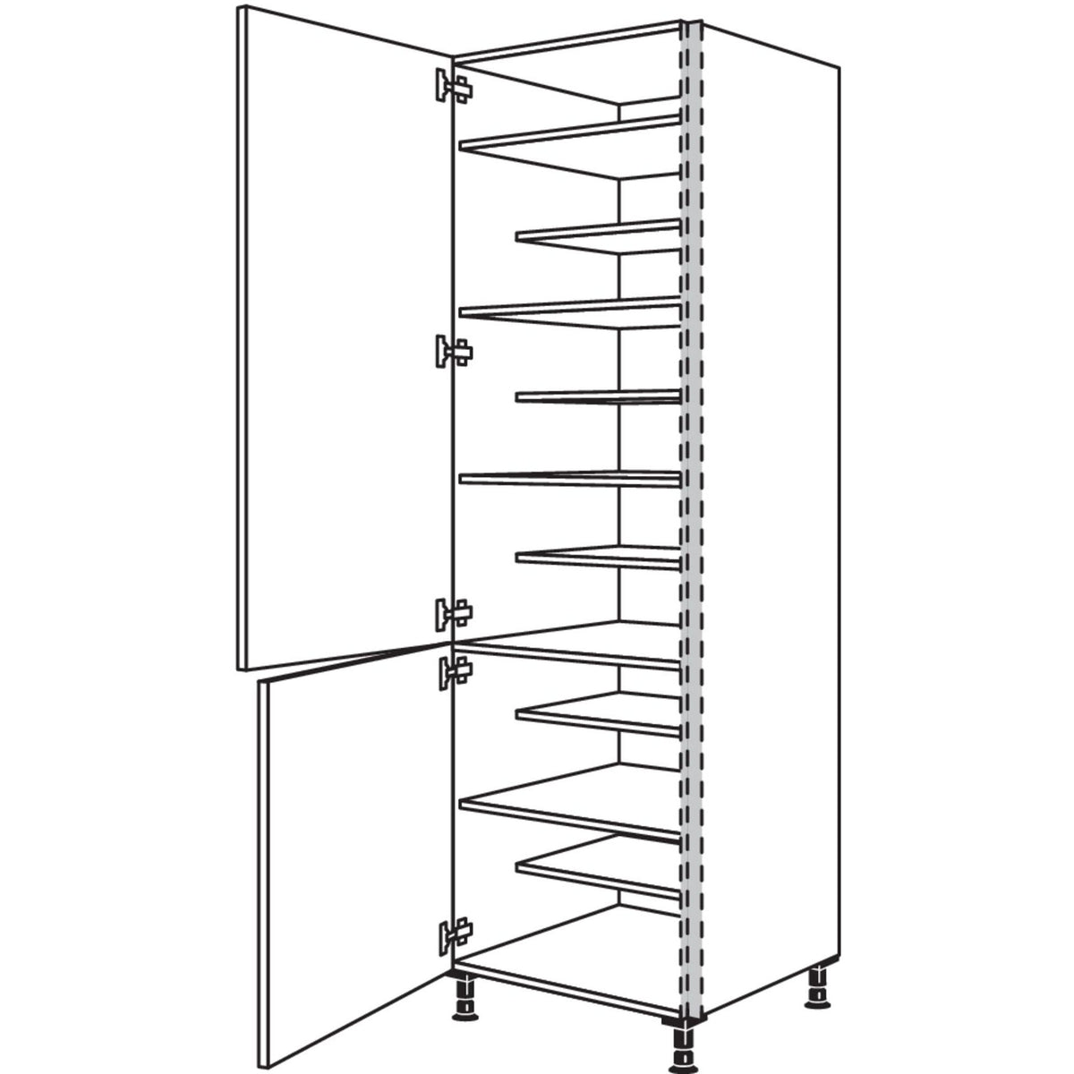 Nobilia XL-Schuhschrank NHSWS60-3X 56199