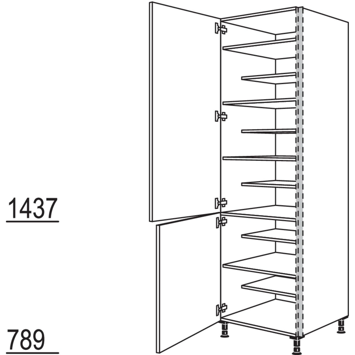 Nobilia XL-Schuhschrank NHSWS40-3X 56198