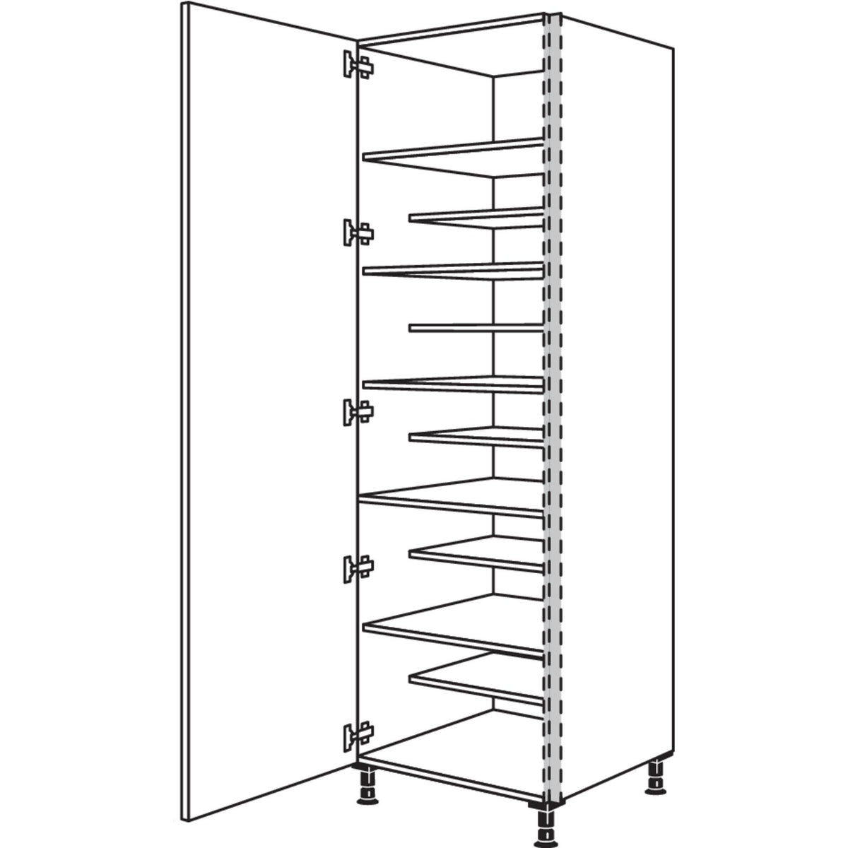 nobilia XL-Schuhschrank NHSWSF60-2X 45962