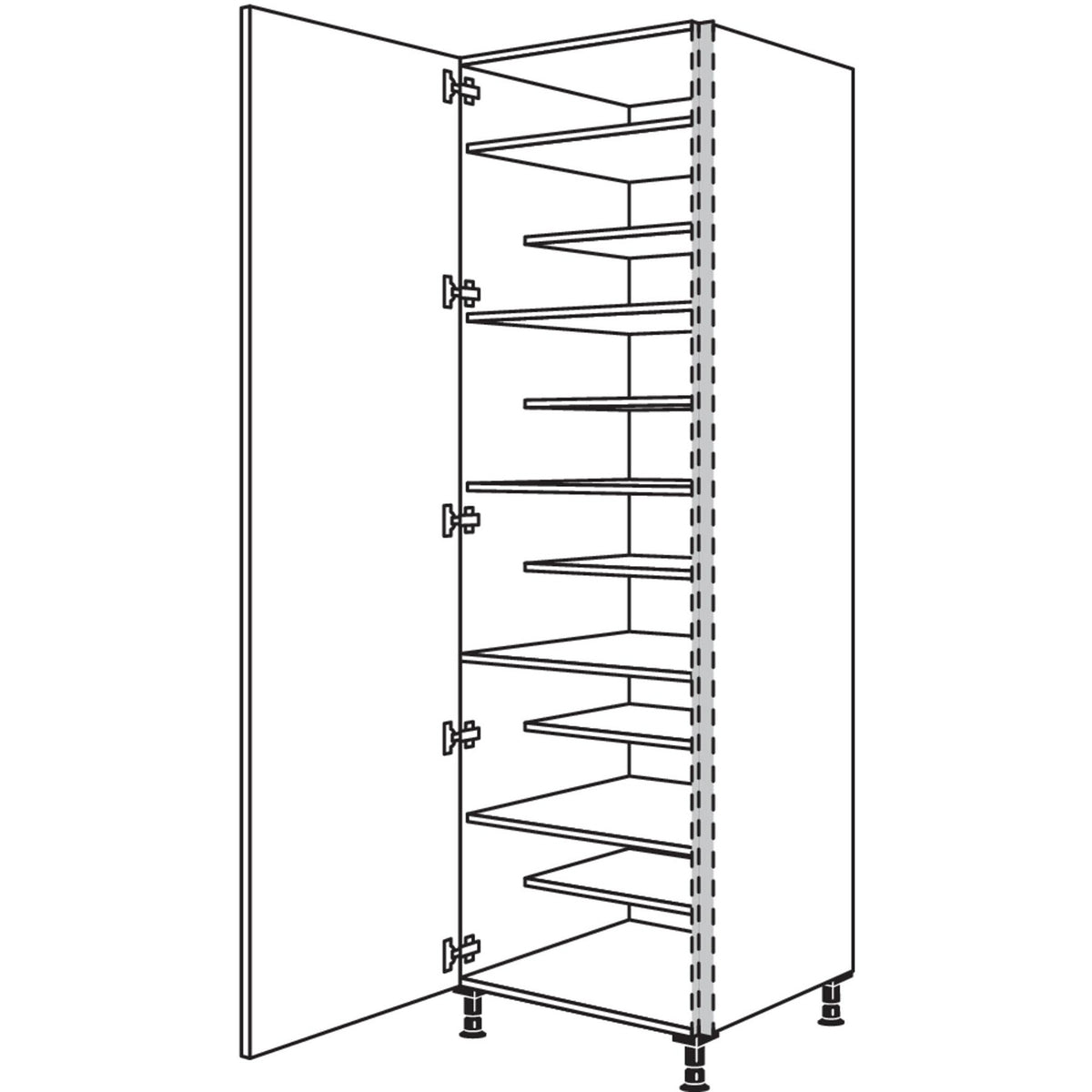 nobilia XL-Schuhschrank NHSWSF40-3X 56961