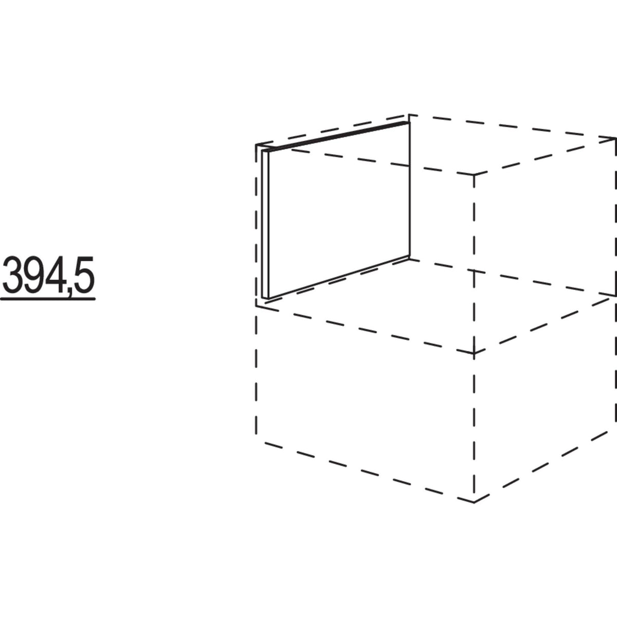 Nobilia XL-Seitenwandverkleidung für Unterschrankregal Smartcube USKSC-43 43626
