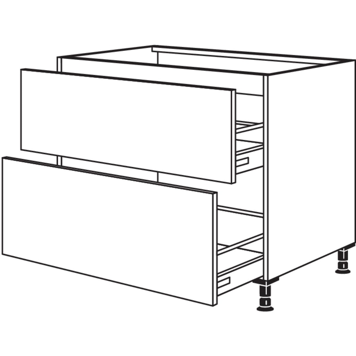 Nobilia XL-Spuelen-Auszugschrank SPUDASA60-X 31226