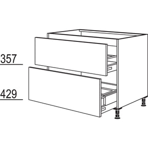 Nobilia XL-Spuelen-Auszugschrank Separato SPUD2A-AS60-X 30231