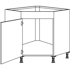 Nobilia XL-Spuelen-Eckschrank- diagonal SPUE90-X 33152