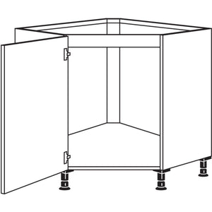 Nobilia XL-Spuelen-Eckschrank- diagonal SPUED90-X 37152